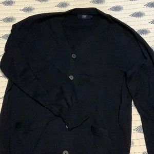 J Crew XL Men’s Black Cardigan Sweater